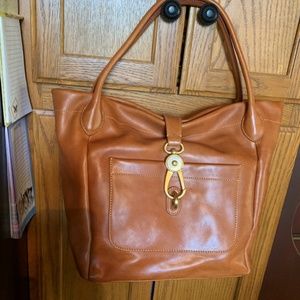 florentine logo lock tote